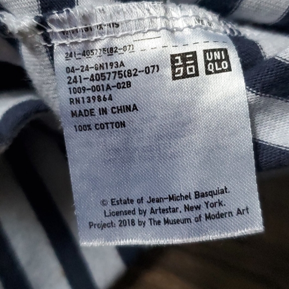 Rare SPRZ-NY Jean-Michel Basquiat MoMA Striped T - Picture 8 of 8